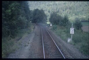 Strecke in km 72 +000