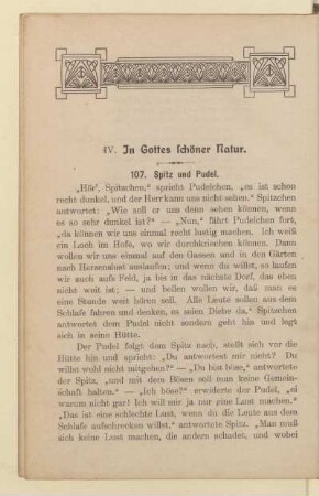 IV. In Gottes schöner Natur