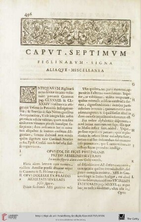 Caput septimum