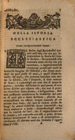 Della Istoria Ecclesiastica, 7. Contenente L'Ultima Parte Del Secolo Nono, E Tutto Il Decimo Secolo Della Chiesa