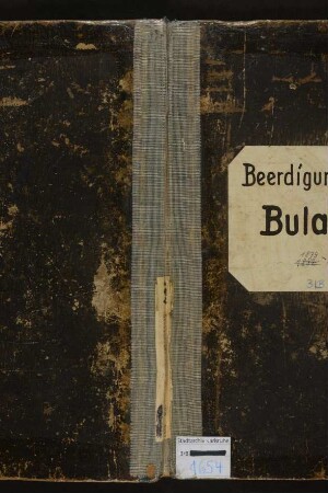 "Beerdigungsbuch Bulach"