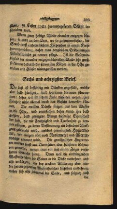 [Sechs und achtzigster - Neun und neunzigster Brief]