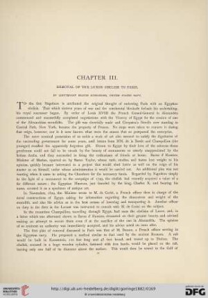 Chapter III: Removal of the Luxor Obelisk to Paris