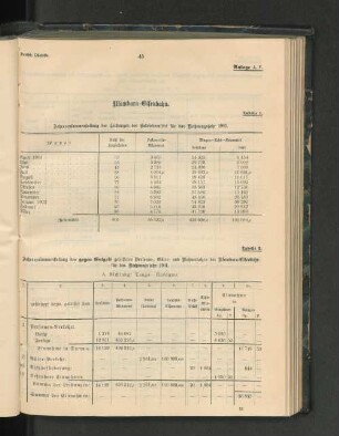 Jahreszusammenstellung der Leistungen der Betriebsmittel für das Rechnungsjahr 1901.