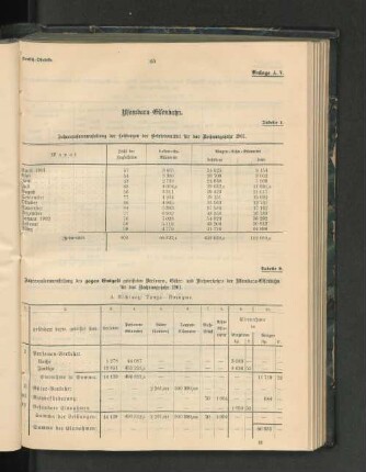 Jahreszusammenstellung der Leistungen der Betriebsmittel für das Rechnungsjahr 1901.