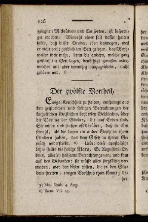 Der zwölfte Vortheil