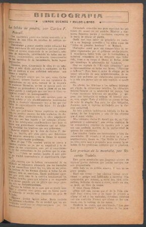 Bibliografía : Libros buenos y malos libros