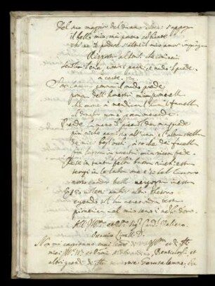 Briefabschrift: Ottavio Linelli an Card. Valerio