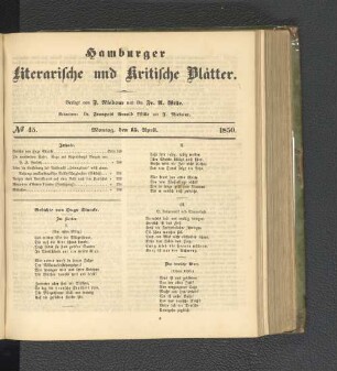 No. 45. 15. April 1850