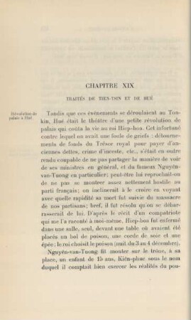 Chapitre XIX. Traités de Tient-Tsin et de Hué