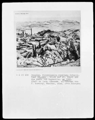 Blick auf Saint-Henri und die Bucht von Marseille