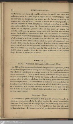 Chapter II.- General Remarks on Butcher's Meat