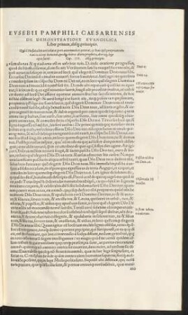Eusebii Pamphili Caesariensis De Demonstratione Evangelica ...