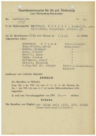 Dreher, Matthäus