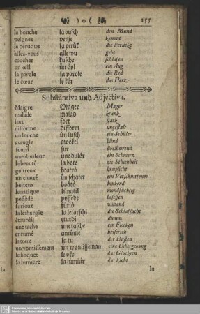 Substantiva und Adjectiva.