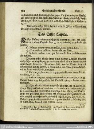Das Eilfte Capitel