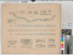 Preußen (Königreich) Wasserstraßen: Oder Blatt 5 Übersichts- und Einzelpläne, Wasserstand 1891 1 : 250 - 800 000 54 x 64 Druck: Gisevius Bogdan, Berlin B Nr. 509