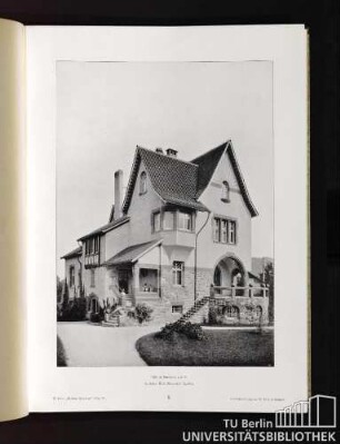 6. Villa in Bensheim a. d. B. Architekt: Hrch. Metzendorf daselbst.