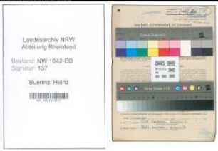 Entnazifizierung Heinz Buering , geb. 18.05.1916 (Angestellter)