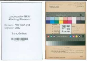 Entnazifizierung Gerhard Suhr , geb. 13.02.1911 ()