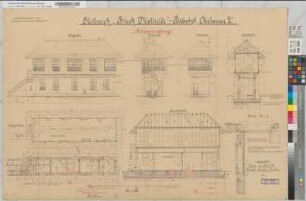 Revisionszeichnung Stellwerk "Block Mathilde" Bahnhof Oberhausen-West: Grundrisse, Ansichten, Schnitte, Details, M. 1:50 und M. 1:25 Hgs, Sknr.: 2, Fanr.: 7, Bunr.: 2
