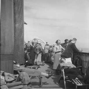 Auf dem Dampfer "Hansestadt Danzig" : An Bord des Dampfers "Hansestadt Danzig" der Reederei Norddeutsche Lloyd