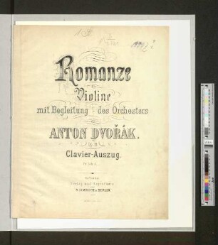 Romanze für Violine : mit Begleitung des Orchesters ; Op. 11