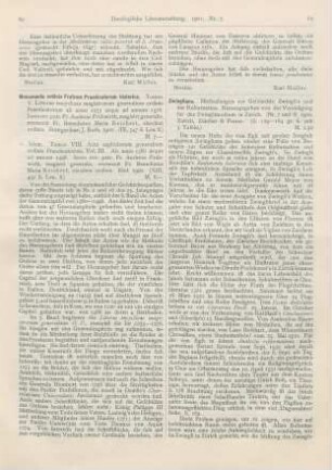 81-82 [Rezension] Monumenta ordinis Fratrum Praedicatorum historica