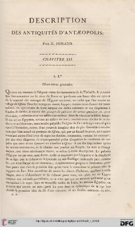 Description des antiquités d’Antæopolis