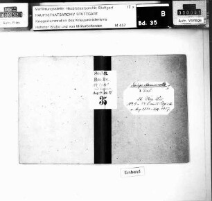 Kriegsstammrolle der 26. Reservedivision - Stab
