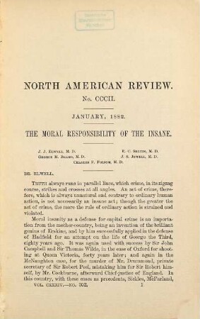 The North American review. 134. 1882 (January - June)