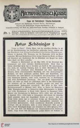 36: Artur Schöninger †