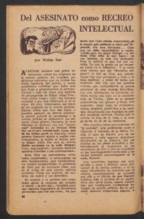 Del asesinato como recreo intelectual
