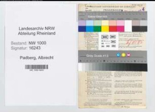 Entnazifizierung Albrecht Padberg, geb. 01.12.1897 (Verw.Beamter)