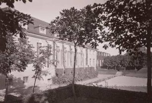 Studentenhaus : Dresden, Studentenhaus Mommsenstraße. Blick aus dem Garten auf die Südseite