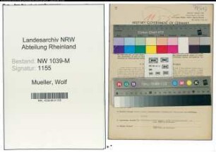 Entnazifizierung Wolf Mueller , geb. 30.09.1911 (Arzt)