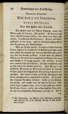 Neuntes Kapitel. Vom Husten und Auszehrung.