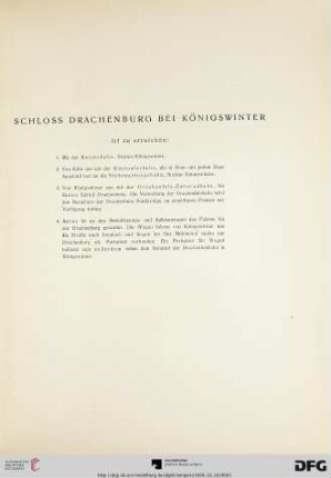 Wegbeschreibung