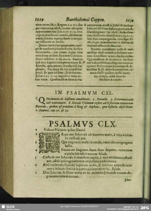 In Psalmum CXL.[i.e. CXXXIX.] Psalmus CXL.[i.e. CXXXIX.]