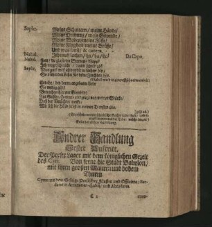Andrer Handlung