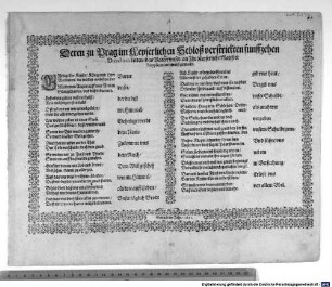 Deren zu Prag im Keyserlichen Schloß verstrickten funffzehen Directorn bitten das Vatter unser an Ihr Keyserliche Majestet Supplicationsweiß gemacht