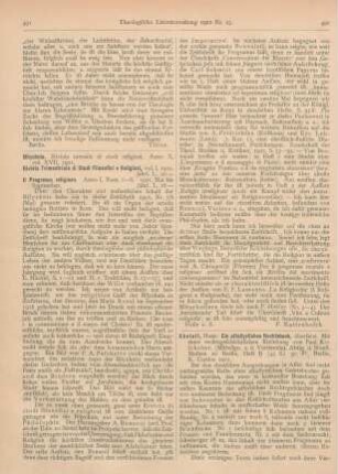 491-492 [Rezension] Il Progresso religioso. Anno I. 1921