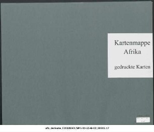 Mittleres Nordafrika : Reisen von Barth, Vogel, Overweg, Richardson, Rohlfs : 1909-1920 : Kartensammlung