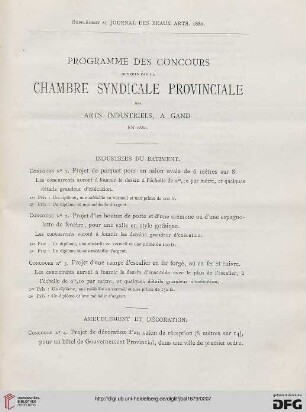 Supplément au Journal des Beaux-Arts. 1880