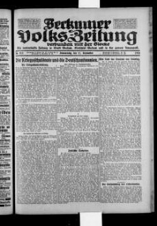 Beckumer Volks-Zeitung. 1921-1930