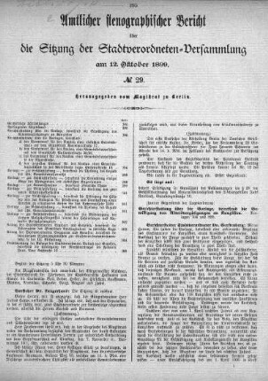 No. 29, 12. Oktober 1899