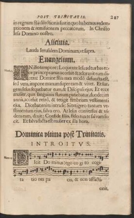 Dominica ultima post Trinitatis.