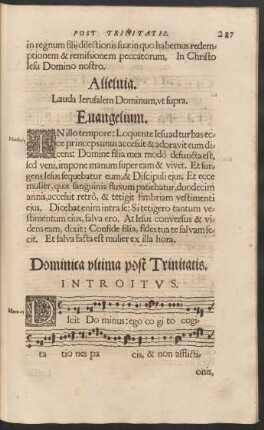Dominica ultima post Trinitatis.