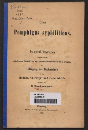 Ueber Pemphigus syphiliticus
