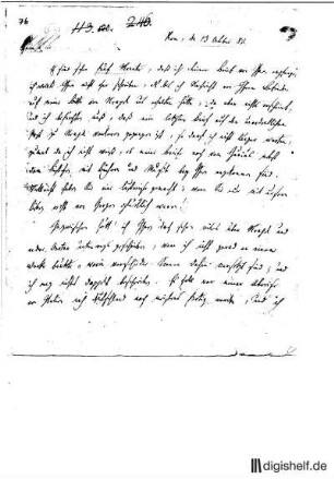 76: Brief von Wilhelm Heinse an Friedrich Heinrich Jacobi